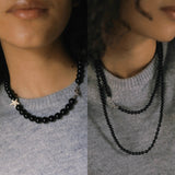 Double Onyx Necklace