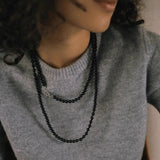 Double Onyx Necklace