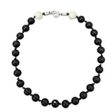 Black agate clavicle choker